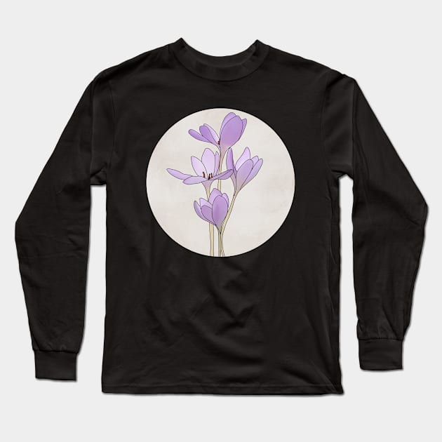 flower design Long Sleeve T-Shirt by morgananjos